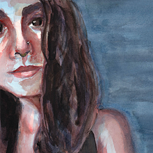 My project in Artistic Portrait with Watercolors course. Portrait Drawing, and Watercolor Painting project by Chelsea Avery - 06.27.2020