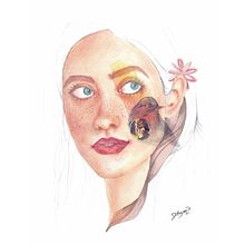 Mi Proyecto del curso: Retrato ilustrado en acuarela Ein Projekt aus dem Bereich  von Dianella Anziani Vasquez - 27.06.2020
