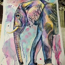 Mi Proyecto del curso: Técnicas experimentales de acuarela para principiantes . Traditional illustration, and Watercolor Painting project by Jessika Peredo Mayorga - 07.03.2020