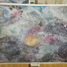 Textura galaxia final. Un proyecto de Ilustración tradicional de Camila Coronel - 28.06.2020