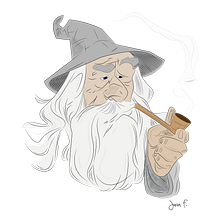 Gandalf el gris (The lord of the ring) . Un progetto di Animazione 2D di J Fiam - 28.06.2020