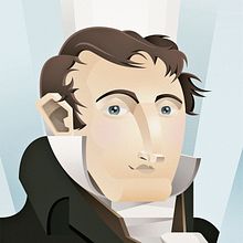 Manuel Belgrano (Proyecto Ilustración geométrica con volumen). Digital Illustration project by Gian Manograsso - 06.28.2020