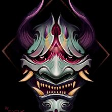 Mascara Hanya, folklore yokai Ein Projekt aus dem Bereich Digitale Illustration von Jhoan Hernandez Art - 24.06.2020