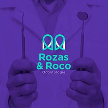 Rozas&Roco Odontología: Creación de un logotipo original desde cero. Projekt z dziedziny Br, ing i ident, fikacja wizualna, Design, Projektowanie logot, pów, Projektowanie graficzne, Komunikacja, Kreat, wność i  Reklama użytkownika Jose Mendez - 04.07.2020