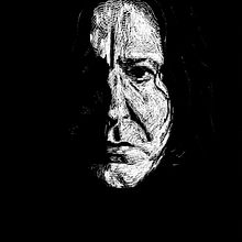 Snape. Desenho de retrato e Ilustração com tinta projeto de Begoña Blázquez Parro - 29.03.2020
