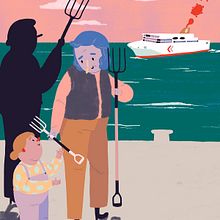 Editorial illustrations: Dagens Nyheter. Digital Illustration, Editorial Design, and Traditional illustration project by Emma Hanquist - 06.28.2020