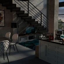 Loft 2. Un progetto di 3D, Architettura e Interior design di Jesse Rojas Rodríguez - 12.05.2018