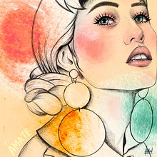 Mi Proyecto del curso: Retrato ilustrado con Procreate. Traditional illustration project by linam_florezl - 06.30.2020