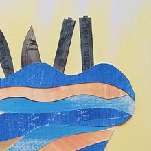 La ciudad de los dragones: Ilustración de historias con papel. Collage, and Children's Illustration project by Rakelarcher - 06.30.2020