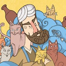 Cuento infantil_"La Gatera del Carme". Traditional illustration, and Children's Illustration project by Santiago Navarrete - 06.30.2020