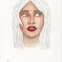 Mi Proyecto del curso: Retrato ilustrado en acuarela. Portrait Drawing, and Watercolor Painting project by Eva Rueda - 06.30.2020