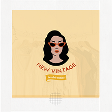 New Vintage Brechó - Identidade Visual. Un progetto di Br, ing, Br, identit e Graphic design di Joseany Zanchet - 25.06.2020