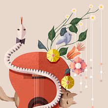 Concerto . Ilustrasi tradisional, Ilustrasi Digital & Ilustrasi Anak-Anak proyek oleh Ju Lie - 06.30.2020