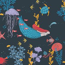 Mi Proyecto del curso: Diseño de patrones ilustrados. Projekt z dziedziny Stemple, Projektowanie opakowań, Pattern design i  Tkactwo użytkownika Maria Palet - 02.07.2020