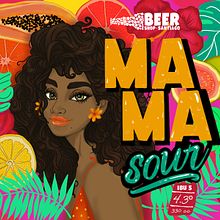 Ilustración etiqueta de Cerveza Ma Ma sour Ein Projekt aus dem Bereich Produktdesign, Traditionelle Illustration und Digitale Illustration von Marcela Martínez González - 30.06.2020