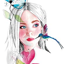 Meu projeto do curso: Retrato ilustrado em aquarela. Digital Painting project by Simone Marrach - 06.30.2020