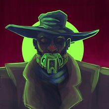 Ciber cowboy. Un progetto di Arte concettuale, Illustrazione tradizionale e Illustrazione digitale di Luis Guillermo Contreras Contreras - 01.07.2020