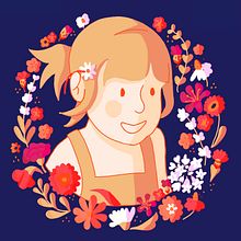 Sophia :-). Digital Illustration project by Anne-Charlotte Vivant - 07.02.2020