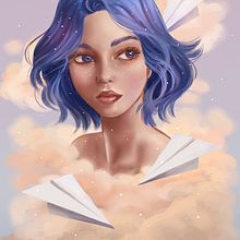 Mi Proyecto del curso: Retratos digitales de fantasía con Photoshop. Projekt z dziedziny Portret, R, sunek c, frow, R, sunek realist, czn, Projektowanie postaci, Trad, c i jna ilustracja użytkownika Marcia Fernandez - 02.07.2020