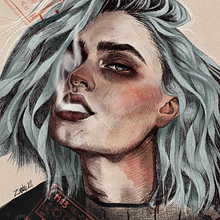 Proyecto del curso Retrato ilustrado con Procreate de Elena Garnu. Un proyecto de Ilustración digital de Sandra Marín Rodríguez - 02.07.2020