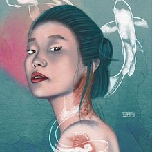 Retrato ilustrado con Procreate. Ilustração tradicional e Ilustração digital projeto de Ferran Mascarell Navarro - 02.07.2020