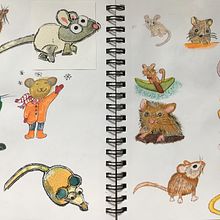 Lions and Rabbits and Mice ...Oh My.... Un projet de Illustration traditionnelle de debbiemc - 09.09.2020