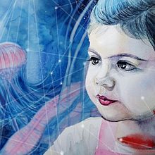 Retrato ilustrado en acuarela + técnicas digitales. Un proyecto de  de Catalina Osorio - 02.07.2020