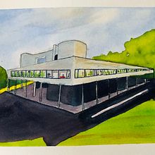 My project in Architectural Sketching with Watercolor and Ink course. Projekt z dziedziny  R i sunek architektoniczn użytkownika lindabachrach - 03.07.2020