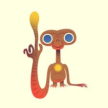 E.T. the Extra-Terrestrial. Character Design, Digital Illustration, Film, Video, TV, Traditional illustration, and Vector Illustration project by Nathan Jurevicius - 07.03.2020