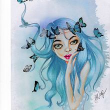 My project in Illustrated Portrait in Watercolor course. Photo Retouching, and Watercolor Painting project by Tanya Vickers - 07.03.2020