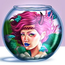 Underwater (Draw this again 2016vs2020). Traditional illustration, and Digital Illustration project by Judith M - 07.03.2020