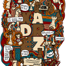 Doodles Xadrez. Digital Illustration project by Vinícius Denny - 07.03.2020