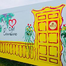 Mural Coorporativo Cultura Cafetera. Br, ing, Identit, Decoration, Retail Design & Interior Design project by Paula Andrea Hoyos Arbelaez - 07.03.2020