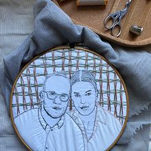 My project in Creation of Embroidered Portraits course. Un progetto di Ricamo di Gintautė Riabovaitė - 03.07.2020
