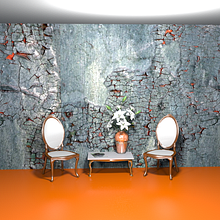 Wall painting at lobby hotel. Decoration & Interior Design project by Paula Andrea Hoyos Arbelaez - 07.04.2020