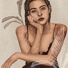 Mi Proyecto del curso: Retrato ilustrado con Procreate. Digital Illustration project by Monica Penagos - 07.04.2020