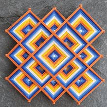 Ojo de Dios - Yarn weaving. Arts, and Crafts project by Natalia Charry - 07.04.2020