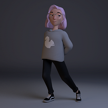 Mi Proyecto del curso: Rigging: articulación corporal de un personaje 3D . 3D, 3D Animation, Creativit, 3D Design, Instagram, 3D Modeling, Rigging, and Video Games project by Brandon Ramirez - 07.04.2020