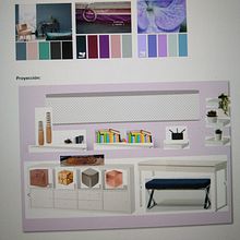 Color aplicado al diseño de interiores: Recibidor y área de trabajo. Interior Design project by Jessica Díaz - 07.04.2020