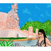 Este es mi proyecto del curso  un monumento en Mérida Yucatán Mexico Mi Proyecto del curso: Ilustración arquitectónica: capta la personalidad de una ciudad Ein Projekt aus dem Bereich Digitale Architektur von Juan jose Verdejo - 05.07.2020