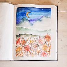 Mein Kursprojekt: Schöpfung von Farbpaletten mit Aquarell. Watercolor Painting, and Traditional illustration project by amandamalin - 07.05.2020