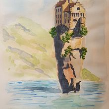 My project in Architectural Sketching with Watercolor and Ink course. Watercolor Painting project by smithchristine215 - 07.05.2020