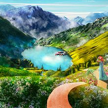 Nuevo proyecto Paisaje. Traditional illustration project by Luis León Huarcaya - 07.05.2020