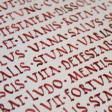 Láminas caligráficas. Un progetto di Calligrafia di Maria Laura Olcina - 17.10.2015