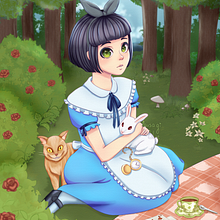 Alicia. Digital Illustration, and Traditional illustration project by Saray Martínez Andrade - 07.05.2020