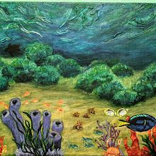 Coral reef. Een project van  Acr y lschilderij van Shirley Tate - 25.04.2020