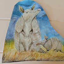 Armadillos. Een project van Aquarelschilderen van Shirley Tate - 07.05.2020