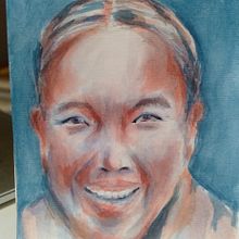 Mi Proyecto del curso: Retrato artístico en acuarela. Un proyecto de Bellas Artes de Mónica Patricia Clavijo Zárate - 06.07.2020