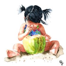 Retratos. Artes plásticas, Ilustração tradicional, Ilustração com tinta, e Pintura em aquarela projeto de Ane Garal - 06.07.2020