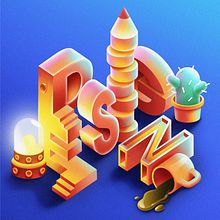 Isometric lettering. 2D Animation, and Traditional illustration project by snezhanamommsen - 07.06.2020